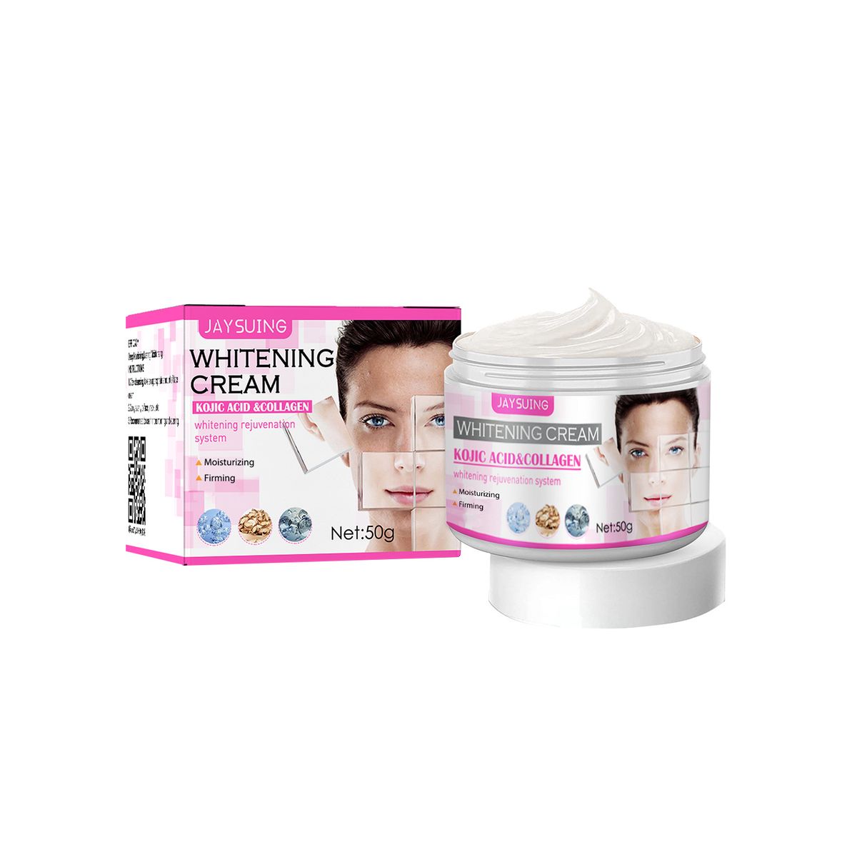 Jayswing Kojový kyselina tváre proti vráskam hydratačný rozjasňujúci tón zosvetľujúci škvrny matná pleť omladzujúci krém_voghion.com