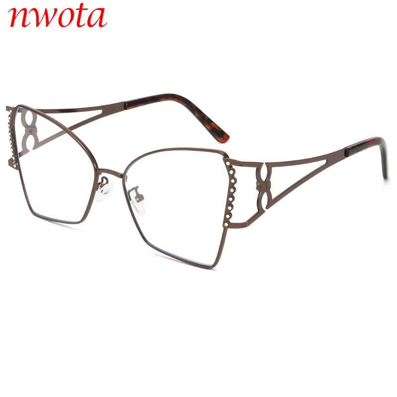 Metal Polygonal Sunglasses Personality Hollow Leg Sunshade Anti Ultraviolet Sunglasses T1298_voghion.com