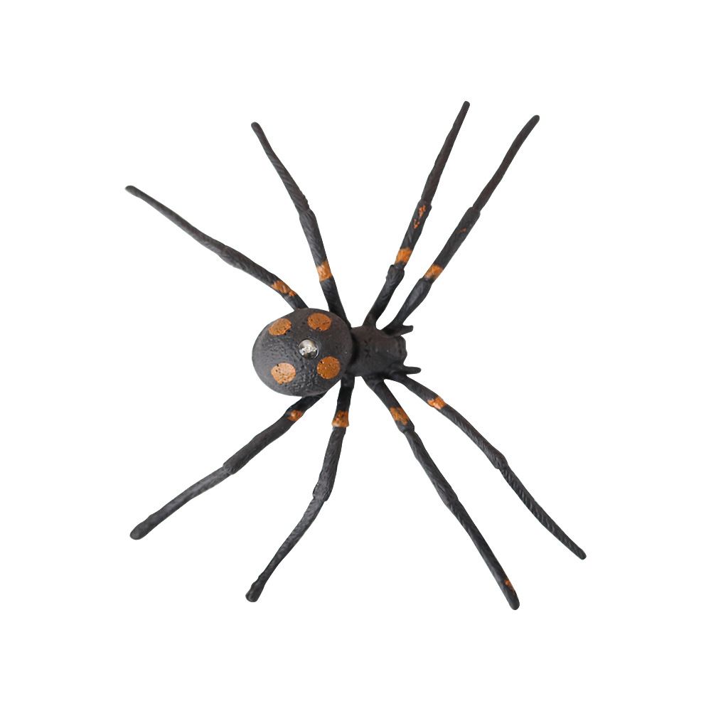 Leuchtendes Halloween-Streichspielzeug mit künstlicher Spinne und roten LED-Augen – gruseliges Jump-Scare-Dekor für Partys, Spukhäuser oder Süßes oder Saures._voghion.com