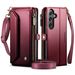 TechGlobe Crossbody-Handyhülle ZFold6 mit Reißverschluss, A56 Flip-Multifunktions-Lederhülle – passend für Samsung S25edge._voghion.com