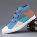 Spring New Breathable Casual Fashionable and Comfortable Classic Versatile Men's Trendy High Top Canvas Shoes_voghion.com