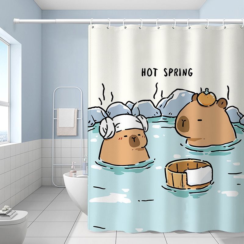 2024 New Thickened Draped Waterpr Shower Curtain For Bathing, Bathroom Partition, Bedroom Lightpr, Toilet_voghion.com