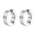 Trendy Korean Punk Style Men's No-Hole Round Stainless Flat Clips No Piercing Titanium Steel Earrings Small Ear_voghion.com