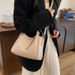 New Style Basket High-End Handbag For Women Large Capacity Bucket Versatile Shoulder Crossbody Bag_voghion.com