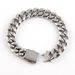Hip Hop Stainless Inlaid Men's Titanium Steel Bracelet Cuban Chain Fashion Full Diamond_voghion.com