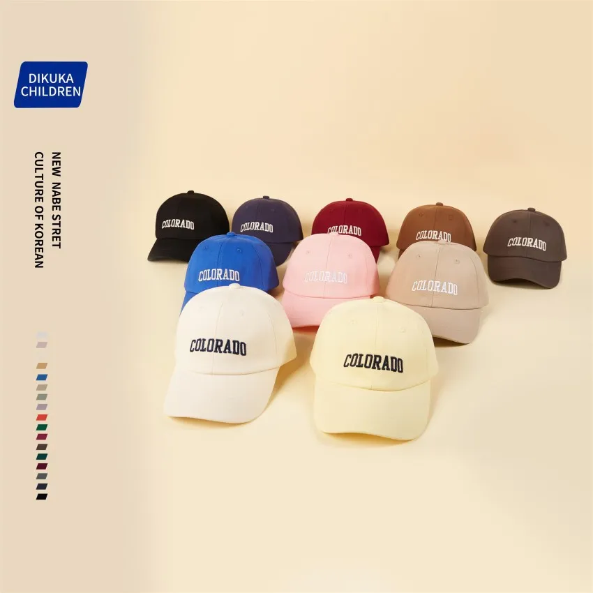 Children's hat spring and autumn fashion new ins boys and girls peaked cap big boy baby baseball cap_voghion.com