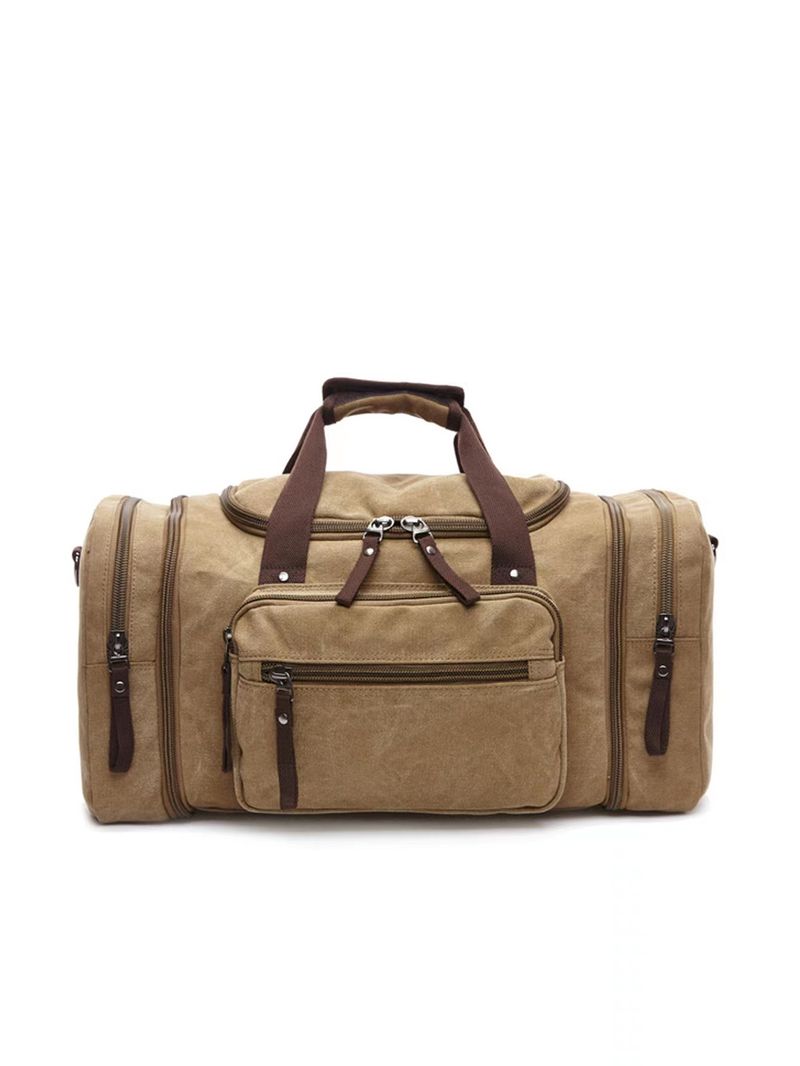Dickes Canvas-Handgepäck für Herren mit einer Schulter und übergroßer Tasche, Arbeitskleidung, Reisetasche für den Umzug_voghion.com