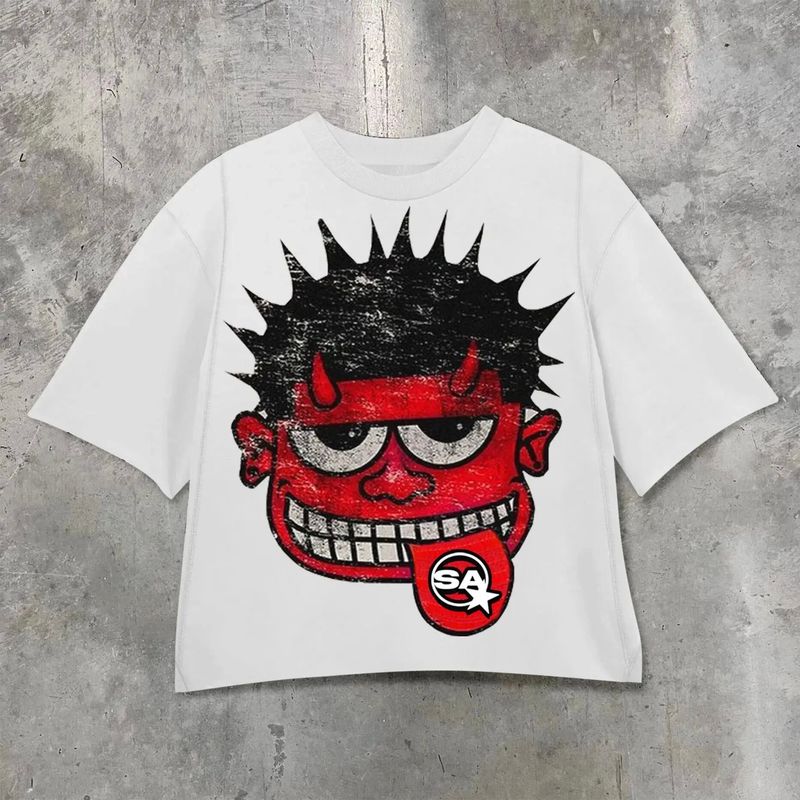 Pánské oblečení Street T Shirt Y2K Hip Hop Letters Retro Cross Graphic Print Nadměrné tričko Pánské kulatý výstřih bavlněný top s krátkým rukávem_voghion.com