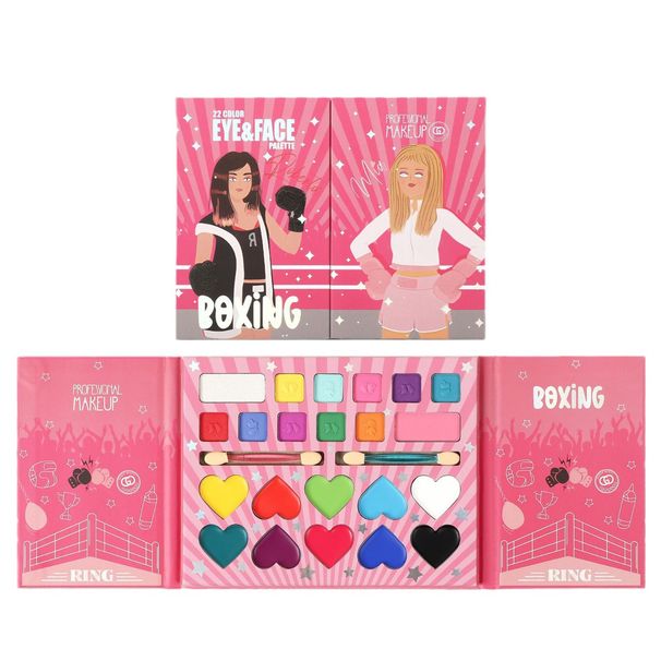 Palette di ombretti da 22 colori, palette di trucco tutto in uno con effetto perlato opaco e pittura a olio_voghion.com