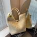 Summer Straw For Women 2025 New High-end Woven Large Capacity Handheld Tote Beach Bag_voghion.com