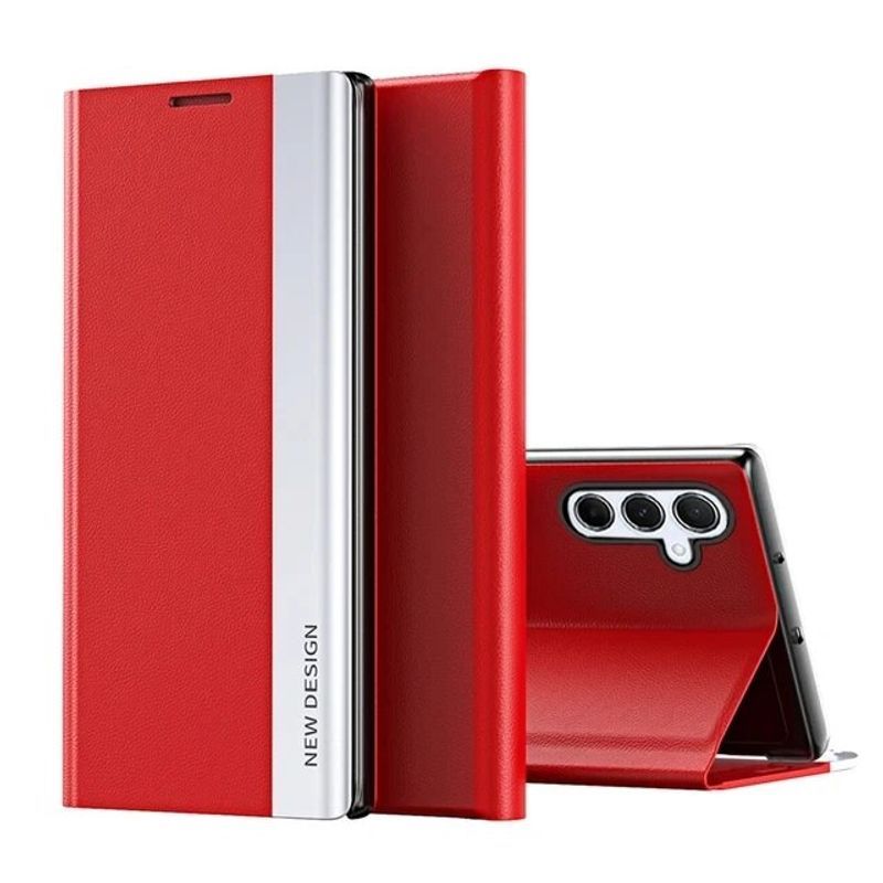 Plating A55 A35 Hülle Lieder A15 A25 Coque Fir Samsung A13 A53 A52S A54 A34 A14 A24 Magnéitescht Stand Flip Telefonshülle_voghion.com