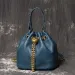 LUOKIR Nuovo Metallo Drstring Versatile Borsa da Donna Vera Pelle Catena Tracolla Vintage Secchiello Borsa Cellulare_voghion.com