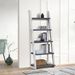 5-Tier Shelves,Bookshelf, Storage Rack, Bookcase With Rubber Wood Frame, Ladder Shelf For Living Room, Home Office, Kitchen, Bedroom, Apartment_voghion.com