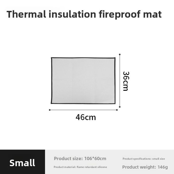 Outdoor High Temperature Resistant Fireproof Flame Retardant Silicone Cloth Camping Picnic BBQ Heat Insulation Stove_voghion.com
