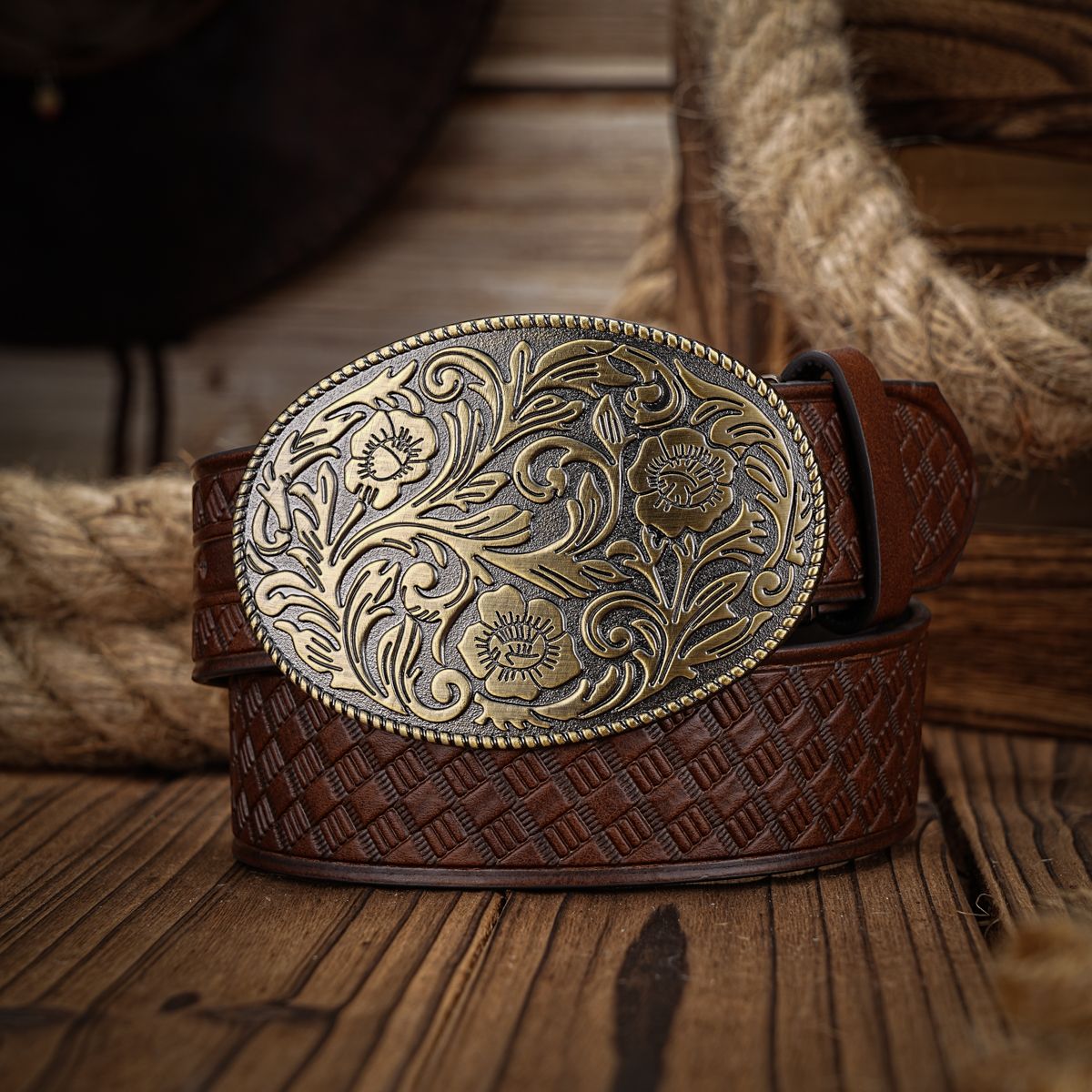 HOT Fashionable men Western style PU belt_voghion.com