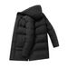 Men's Longline Hooded Puffer Jacket – Winter-Ready Polyester Fill Coat (XL-7XL, Windproof, High-Temperature Shaped, Multiple Pockets)_voghion.com