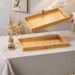Bambus-Holz-Tablett im japanischen Stil für Nachmittagstee, Snacks, Wasserbecher, Aufbewahrung für Brot, Obst, Massivholz_voghion.com