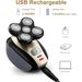 5-in-1 Bald Head Shaver - Waterproof Wet/Dry Electric Razor_voghion.com