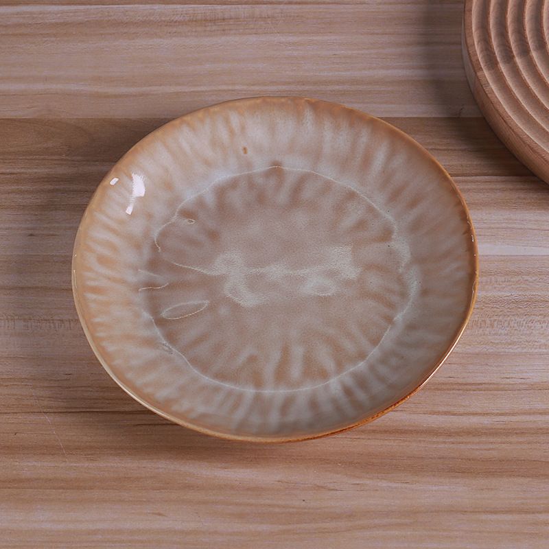 Home Garden Round Creative Bowl And Dish Set Household Ceramic Bowl And Dish Combination Set Retro Style Plate Bowl Ceramic Tableware Wholesale_voghion.com