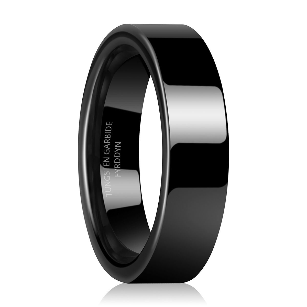 Anelli da uomo in acciaio al tungsteno, semplici e lisci, per coppie, per dito medio_voghion.com