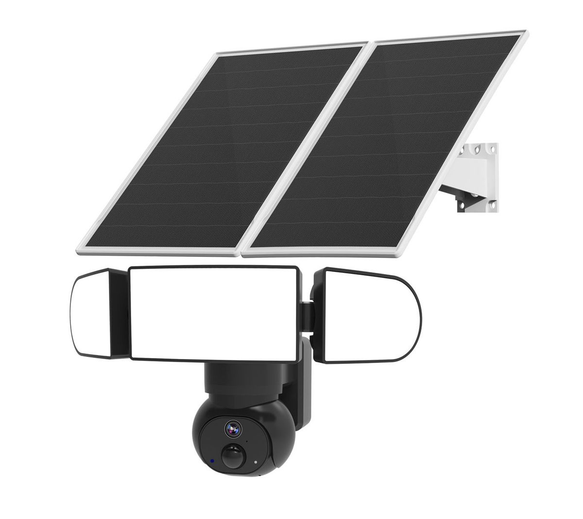 Câmera de esfera solar para monitoramento de iluminação de jardim, à prova d'água, sem fio, com bateria de longa duração, gravação de vídeo 24 horas_voghion.com