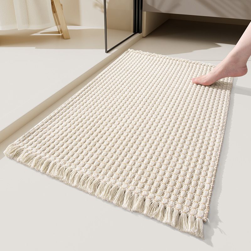 Kitchen Runner Lightweight Entryway Rug Woven Throw Mat with Tassels,Non-Shedding Washable Rug Pile Runner for Bedroom Doorway_voghion.com