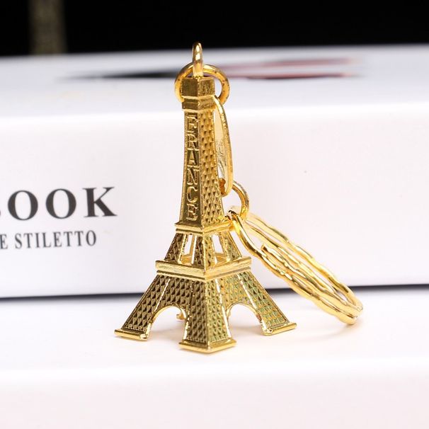 Zakka Vintage Paris Eiffel Tower Keychain Tower Pendant Keychain Small Gift_voghion.com
