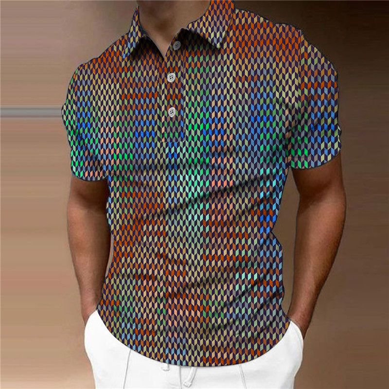 Golf Camo 3D full print Polo shirt lapel men's tennis T-shirt summer men's and women's fashion streetwear_voghion.com