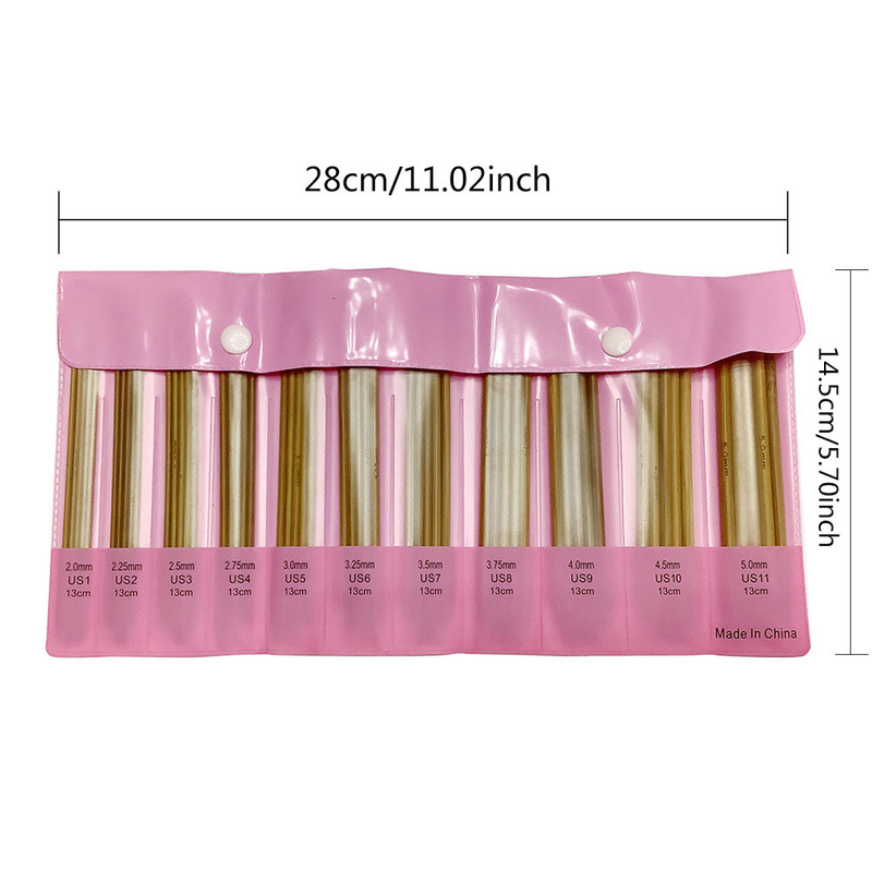 Stricken Tools Pullover Nadelen Handschuesch Nadelen karboniséierte Bambus Nadelen Häkelsets Näh Tools_voghion.com