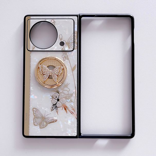 Vivo X Foldi armsa teemantliblikaga kestrõnga pandlaga telefoniümbrise aluse hoidja_voghion.com