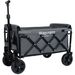 Expandable Dual-Layer Utility Wagon With 100% Extra Space - 225lbs Grocery Cart For Camping, Shopping, Sports, Gardening, Fishing, Gray_voghion.com