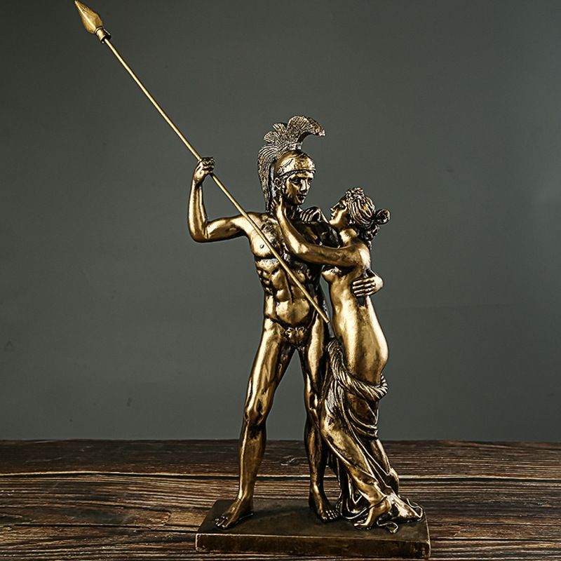 Antonio Canova Cupid Statue Bronze Craft Desktop Small Creative Vintage Home Decor_voghion.com