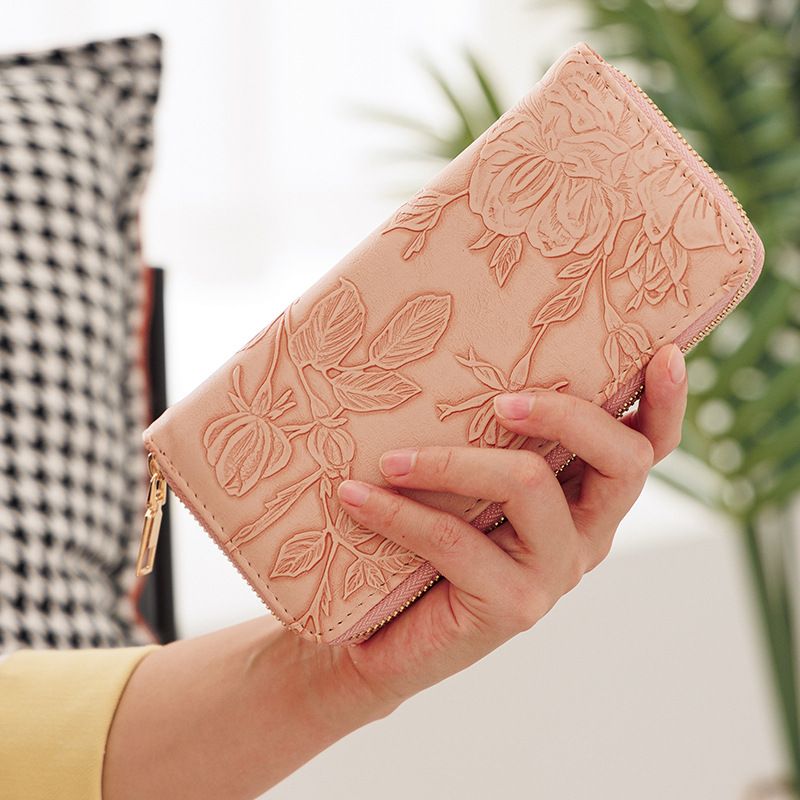 Damentaschen Neue lange Geldbörse Große Kapazität Handytasche Single Pull Wallet Multi Card Slot Handtasche Münzbörse Trend_voghion.com