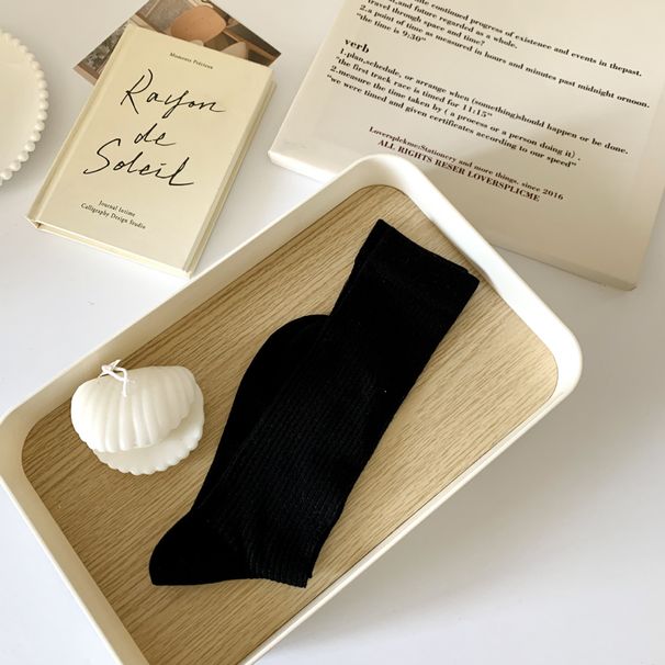 Solid Color Socks Children's Mid-length Socks Summer Thin Cotton Socks Japanese Shallow Socks Explosive Mesh Hollow Stacking Socks_voghion.com