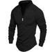 Unbeatable Quality Ins2024 Autumn Zipper Long Sleeve Men's Sports Polo Shirt_voghion.com