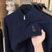 Men’s Fleece-Lined Wool Sweater – Thickened Thermal Knit With Zipper, Oversized Fit For Winter Comfort_voghion.com
