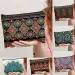 Vintage Pattern Portable Cosmetic Bag Trendy Retro Print Organizer With Zipper Multifunctional Makeup Clutch Pouch_voghion.com