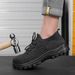 Scarpe da uomo, nuove scarpe da lavoro in tessuto volante, traspiranti, anti-sfondamento e anti-perforazione, testa in acciaio e suola solida, isolamento termico_voghion.com
