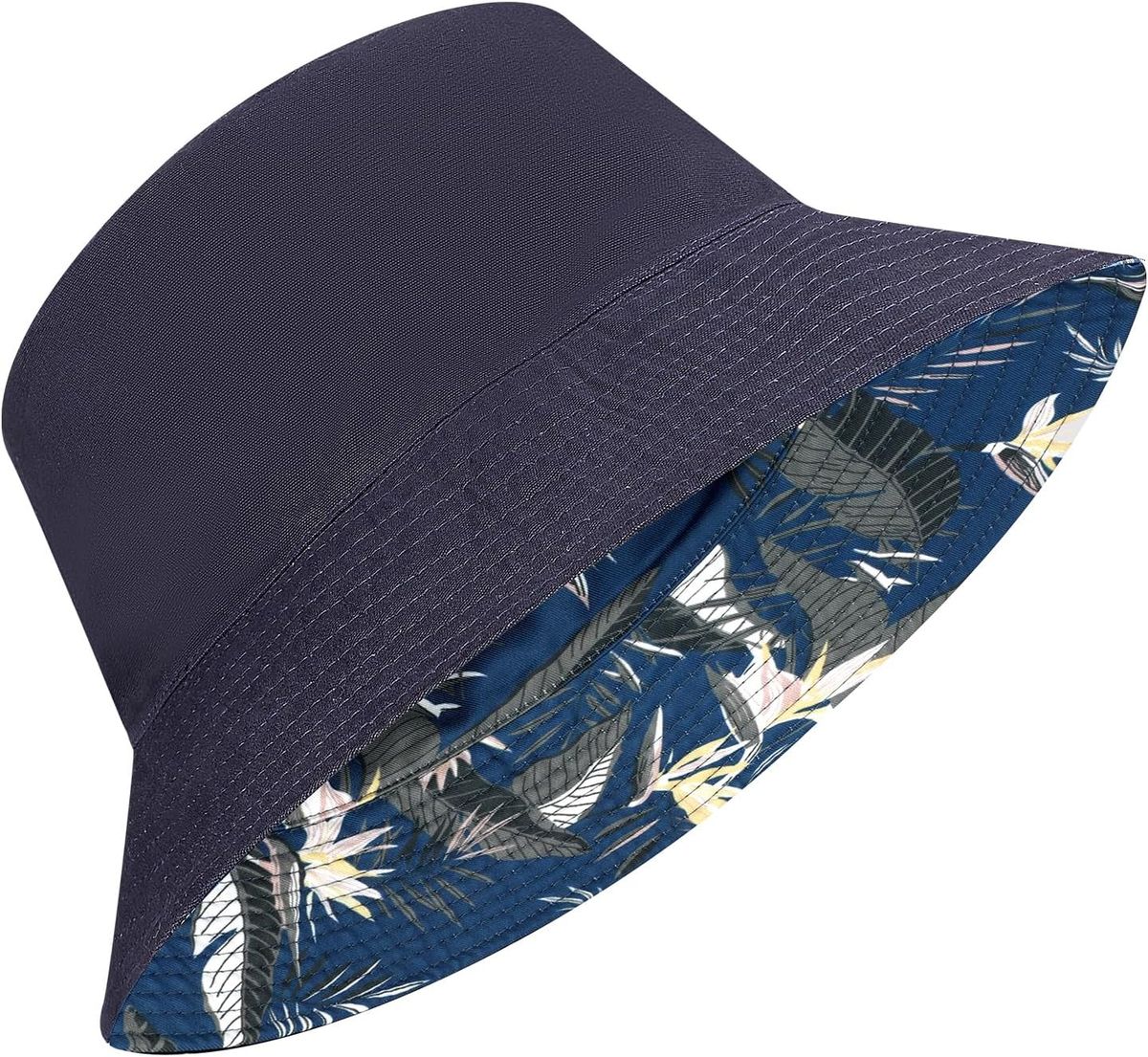 AYPOW Fischerhut Baumwolle Doppelseitig tragbar XL/XXL Unisex, Modisch Großformat Breite Krempe Bucket Hat Sommerhut Sonnenhut Outdoor Leicht Faltbar_voghion.com