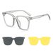 2024 Magnetic Clip-On Men Driving Myopia Sunglasses Day And Night Dual-Use Set Can Be Fitted With Prescription Glasses_voghion.com