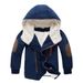 Piumino invernale con cappuccio per ragazzi – Cappotto trapuntato spesso con cerniera diagonale (110-160 cm) – Antivento e foderato in pile – Stile coreano alla moda_voghion.com