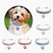 Pet Collar Diamond-Encrusted Mixed Color Supplies Paw Elastic Cat Dog Necklace Accessories Cross-Border E-commerce_voghion.com