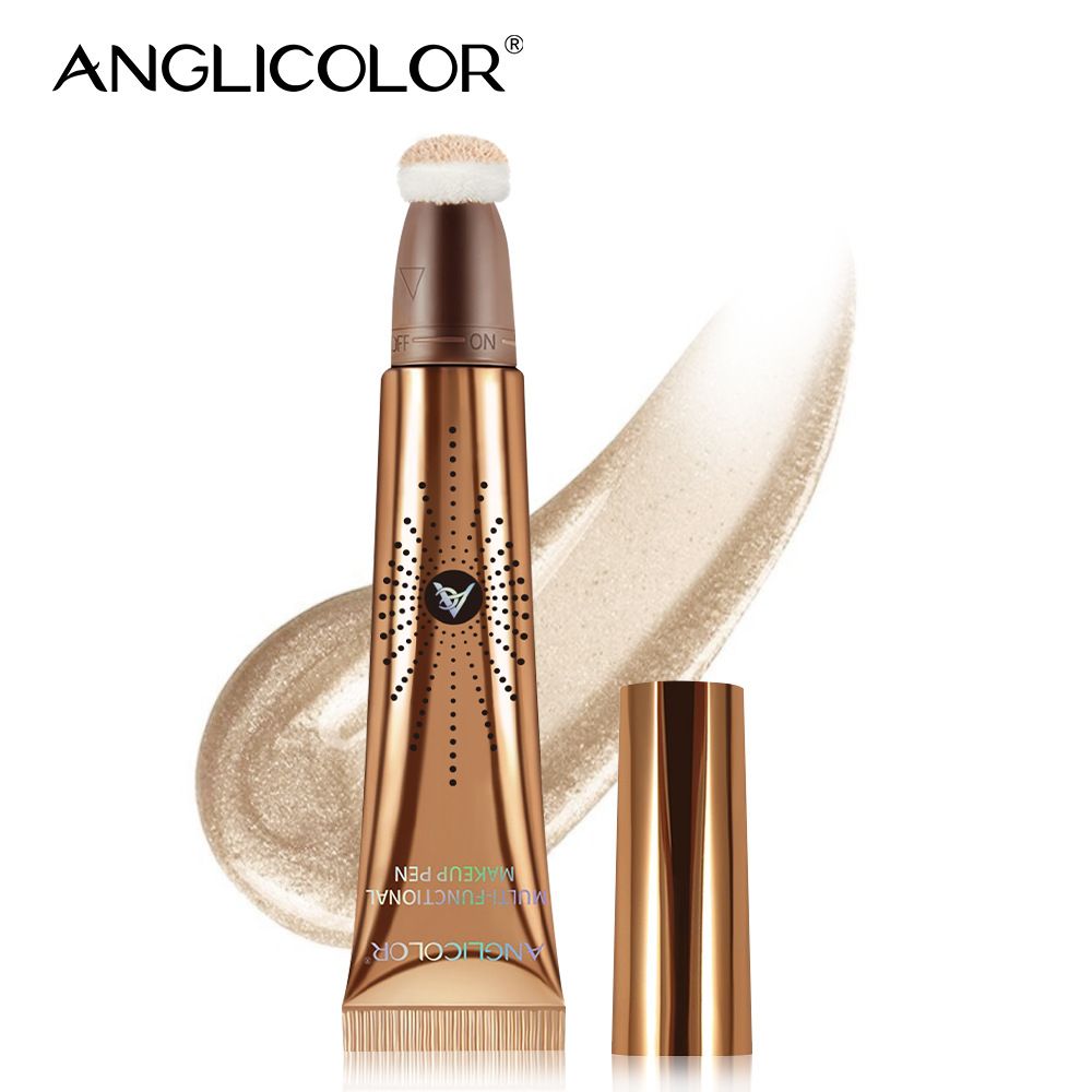 Professioneller flüssiger Highlighter und Konturstift – wasserfest, langanhaltend, aufbaubar für natürlichen Glanz und modellierten Look (5 Farbtöne für alle Hauttöne)_voghion.com