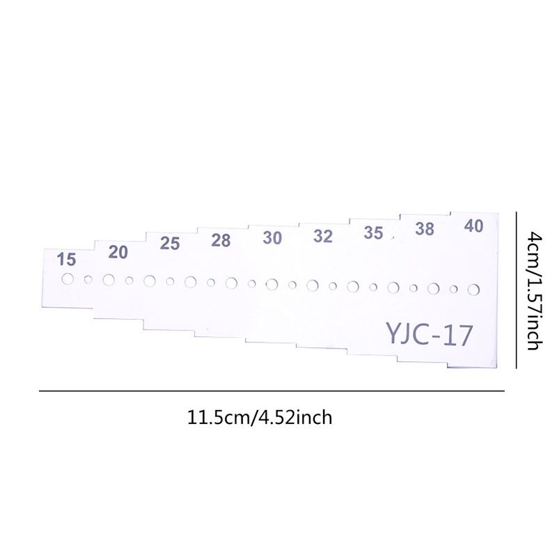 Punching and positioning ruler acrylic template pattern tool sewing tool household use_voghion.com