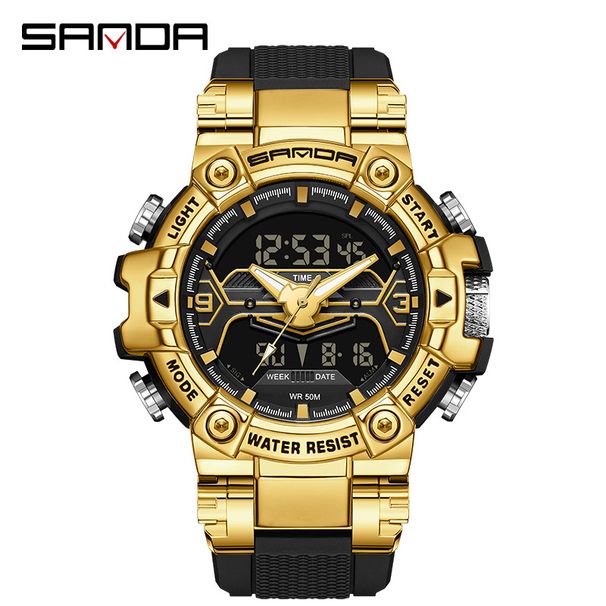 Elektronesch Auer Multifunktionell Moudetrend Härenauer Cool Auer Liicht am Däischteren Waasserdicht Schockfest Wecker Härenauer_voghion.com