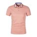 Sommer High-End-Arbeitskleidung lässig bequemes Poloshirt Revers kurzärmeliges Sport-T-Shirt_voghion.com