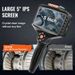 Borescope IP67 5 Lights Endoscope Zoom IPS Dra Screen Industrial Waterproof Inspection 8x Screen Split With Triple Camera Lens_voghion.com