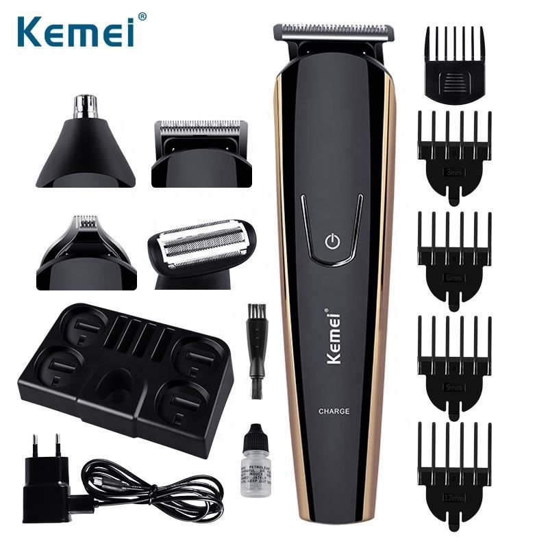 Kemei KM-526 5 in 1 Electric Nose And Ear Trimmer Set For Man Multi-Head Hair Clipper_voghion.com