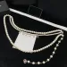 Moud Damen Kette Gürtel Diamant Bréif Pendant Taille Ketten Designer Pearl Gürtel Charme Gürtel Duebelschicht Tailleband_voghion.com