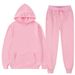 001 Cross-Border Sports Suit Foreign Trade Pullover Solid Color Sweatshirt Sweatpants Set Fashion Fleece Men's Hoodie_voghion.com